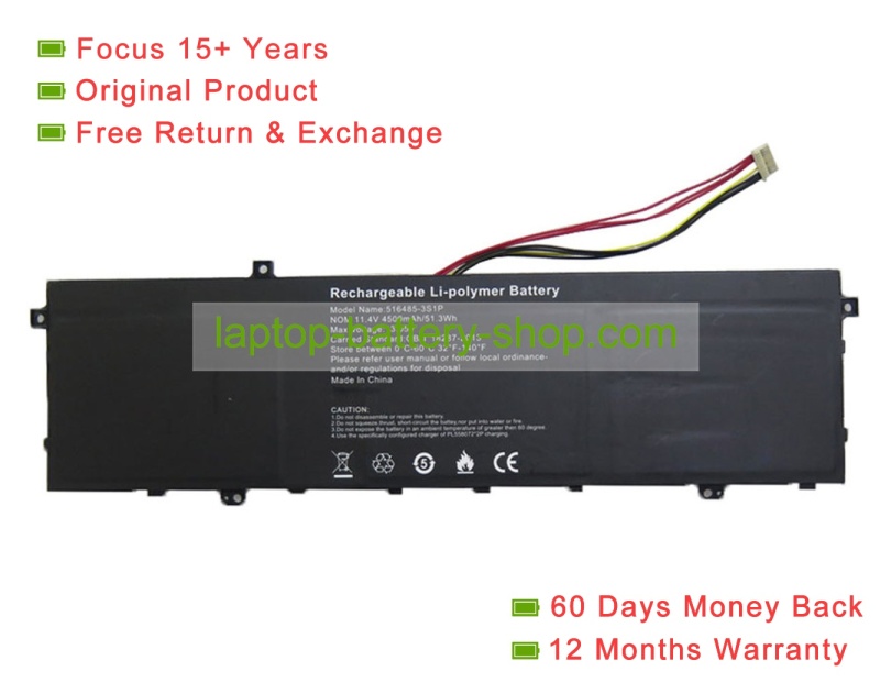 Rtdpart 516485, 516485-3S1P 11.4V 4500mAh original batteries - Click Image to Close