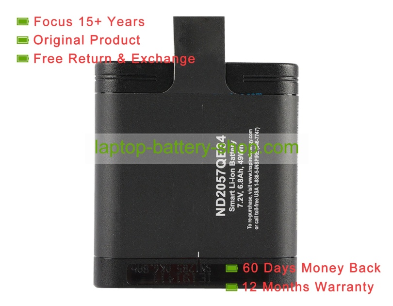 Inspired energy ND2057, ND2057RC24 7.2V 6800mAh original batteries - Click Image to Close