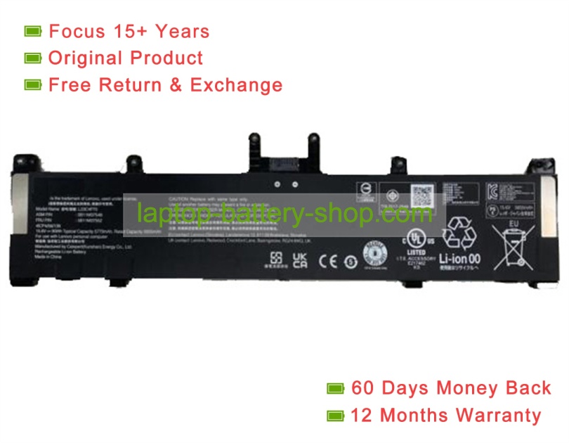 Lenovo 5B11M37552, L23D4P70 15.6V 5655mAh original batteries - Click Image to Close