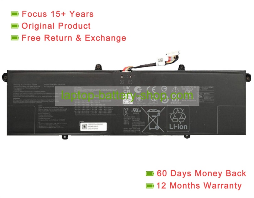 Asus C41N2305, M349-08M9 15.48V 4704mAh original batteries - Click Image to Close