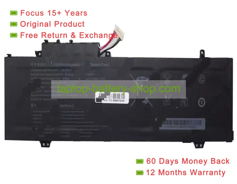 Rtdpart U508760PV-3S1P, 508760 11.4V 4000mAh original batteries - Click Image to Close