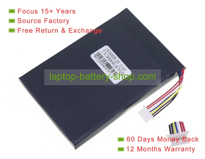 One mix 356585, LR356585-2S 7.7V 3400mAh replacement batteries - Click Image to Close