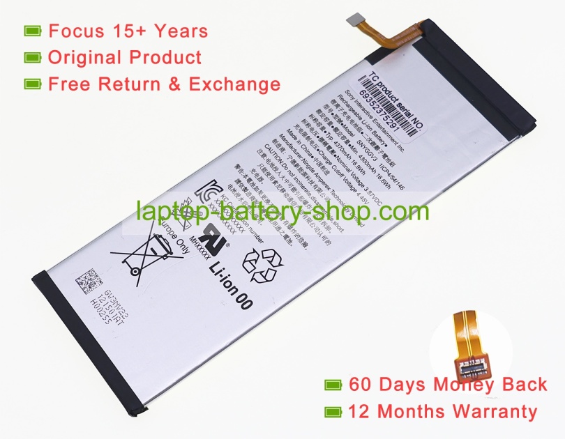 Sony SNYGGV3 3.87V 4370mAh original batteries - Click Image to Close