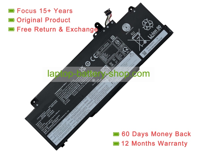 Lenovo 5B11H56405, L23C3P76 11.61V 4998mAh original batteries - Click Image to Close