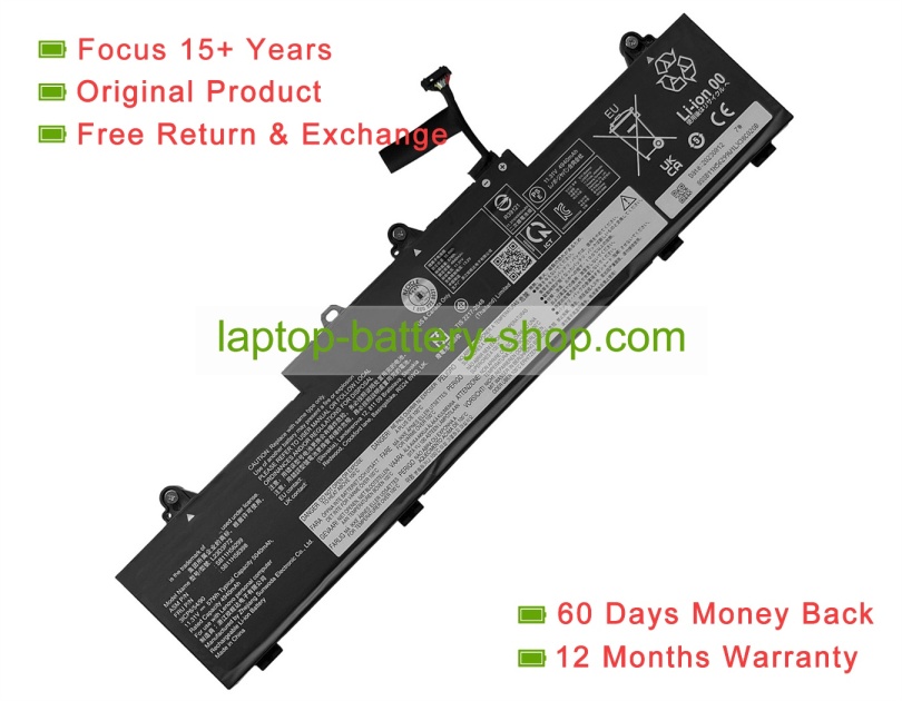 Lenovo L23D3P72, 5B11H56398 11.31V 5040mAh original batteries - Click Image to Close