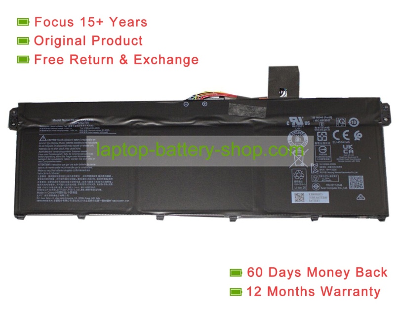 Acer AP23A8L, AP23ABL 11.3V 4700mAh original batteries - Click Image to Close