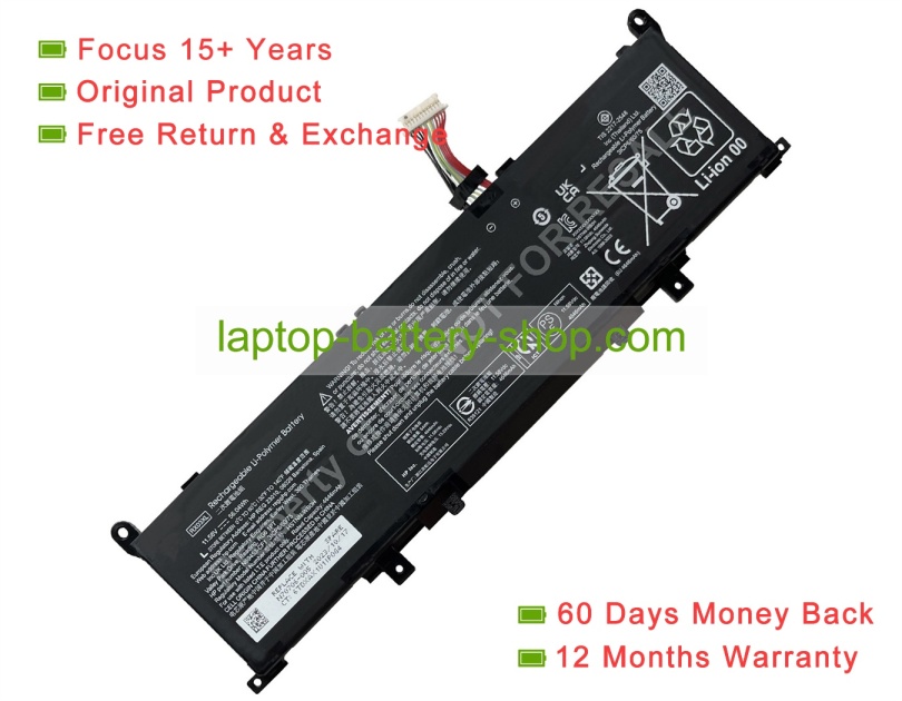 Hp HSTNN-AB1G, HSTNN-WB0H 11.58V 4646mAh original batteries - Click Image to Close