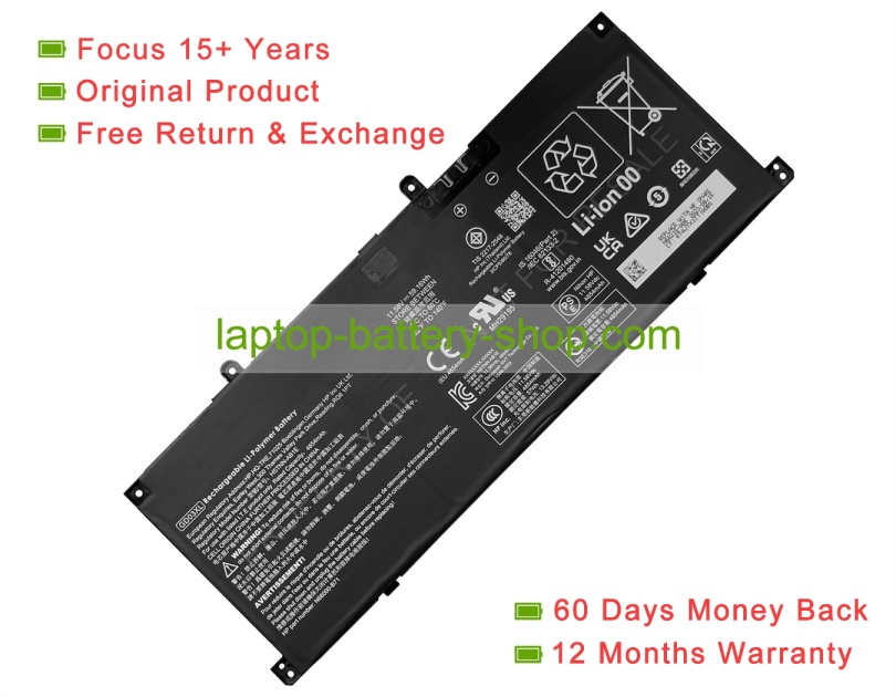 Hp HSTNN-AB1E, HSTNNN-AB1E 11.58V 4854mAh original batteries - Click Image to Close