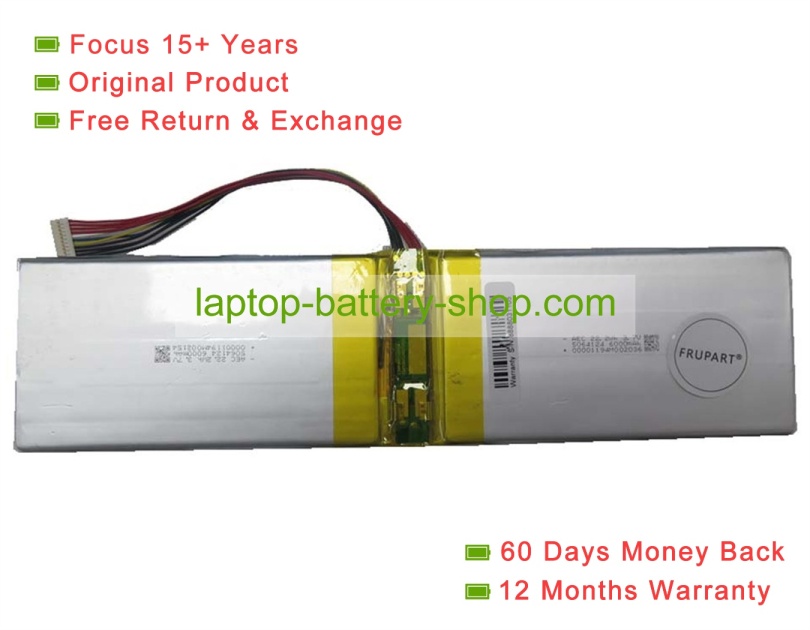 Rtdpart 5064124 3.7V 6000mAh original batteries - Click Image to Close