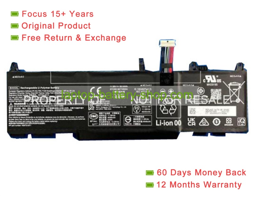 Hp HSTNN-AB1D, HSTNN-OB3H 11.58V 4646mAh original batteries - Click Image to Close