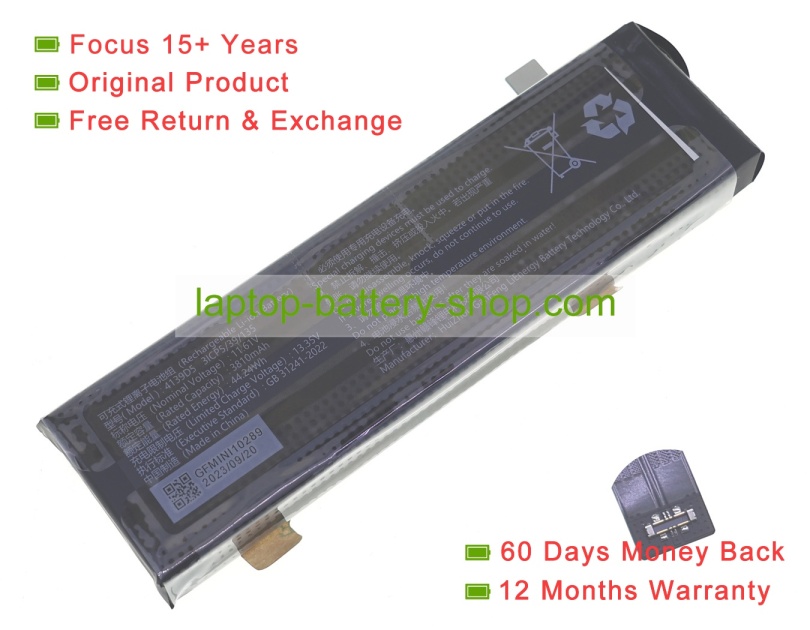 Gpd 4139D5 11.61V 3810mAh original batteries - Click Image to Close