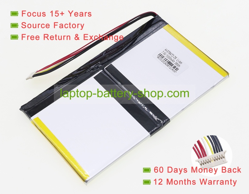 Other 574272, U574272PV 7.6V 5000mAh replacement batteries - Click Image to Close