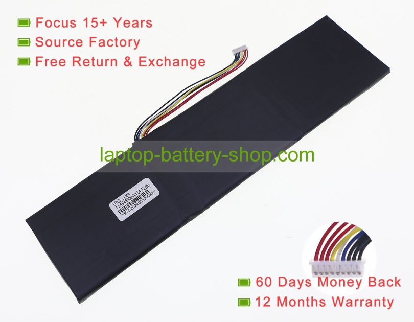 Clevo Topstar U953, U753-TS44-111 11.1V 4400mAh replacement batteries - Click Image to Close