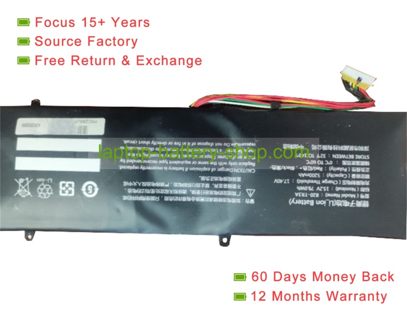 Other B20-TR3A 15.2V 5200mAh replacement batteries - Click Image to Close