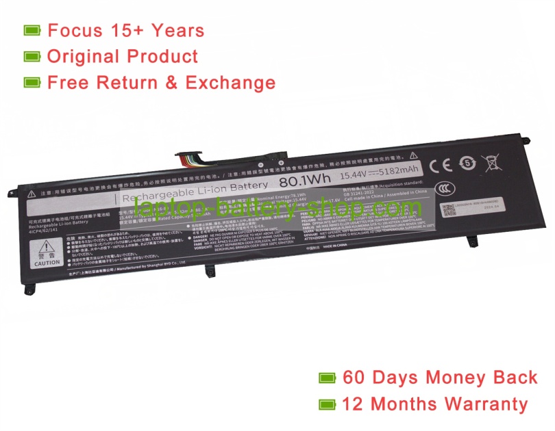 15.44V 5182mAh original batteries - Click Image to Close