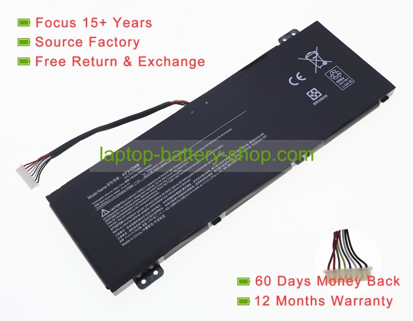 Acer KT.0040G.015, AP21D8M 15.4V 3733mAh replacement batteries - Click Image to Close