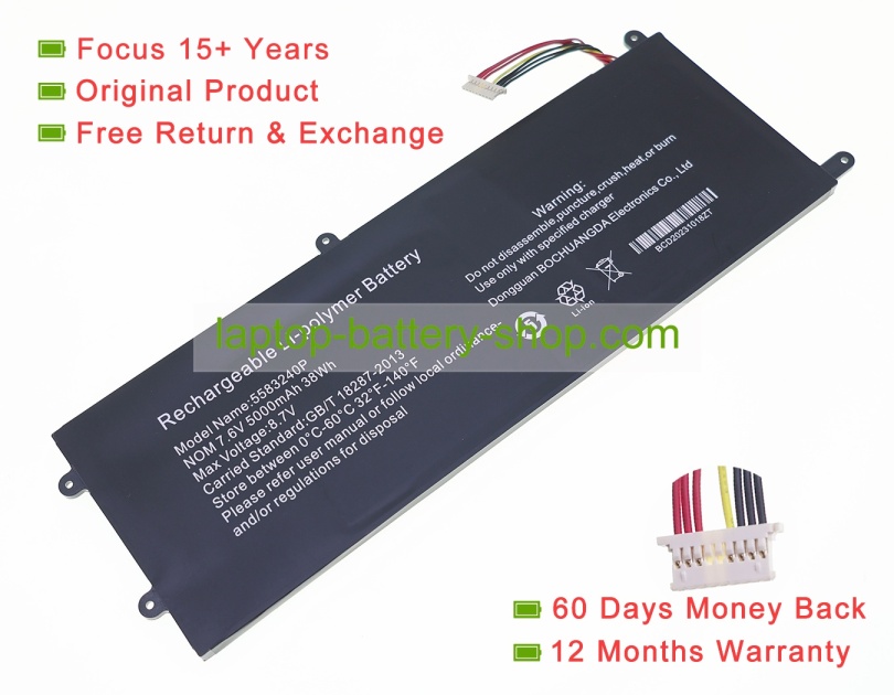 Rtdpart NK15U57 7.6V 4200mAh original batteries - Click Image to Close