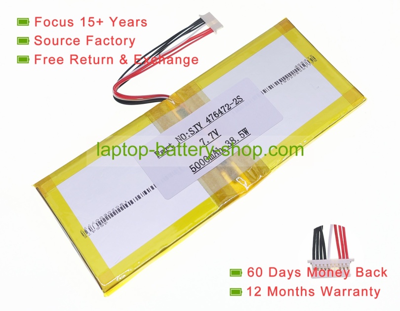 Rtdpart SJY 476472-2S 7.7V 5000mAh replacement batteries - Click Image to Close