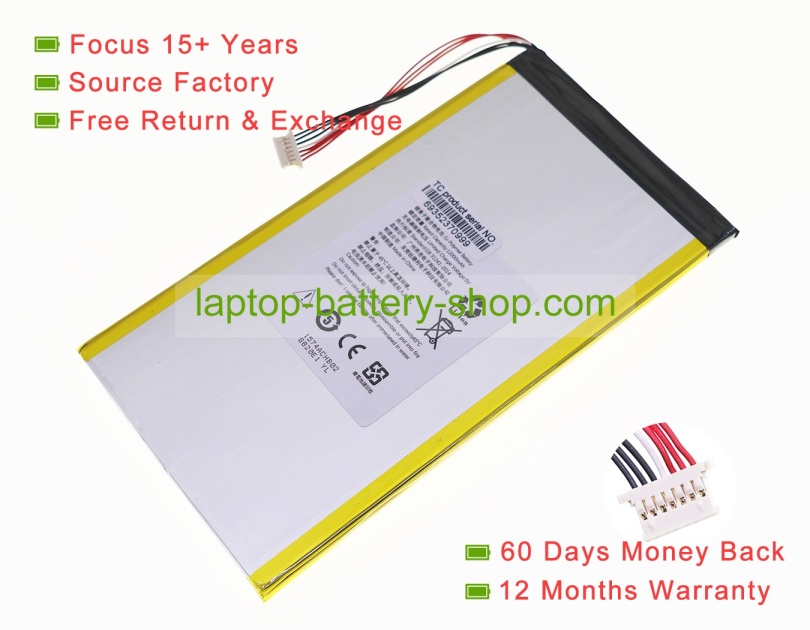 Rtdpart P399085K01-2P, 399085-2P 3.8V 8600mAh replacement batteries - Click Image to Close