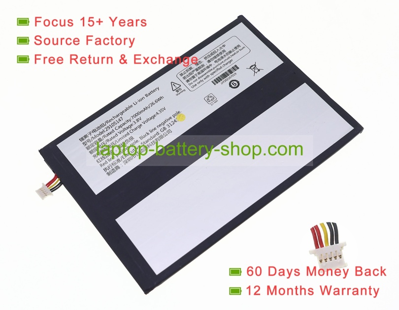 Other 29105147 3.8V 7000mAh replacement batteries - Click Image to Close