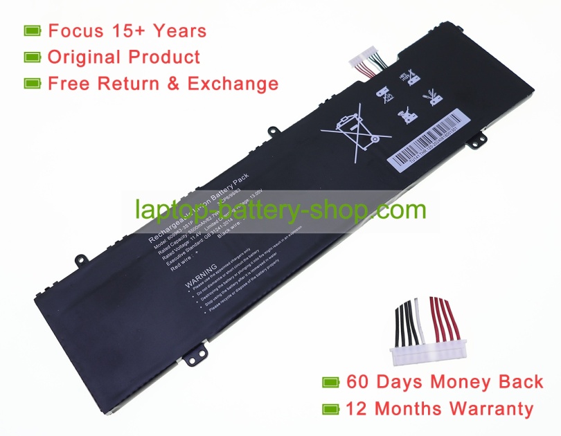 Dere P16TU141 11.55V 5000mAh original batteries - Click Image to Close