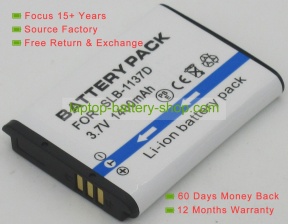 Samsung SLB-1137D 3.7V 1100mAh replacement batteries