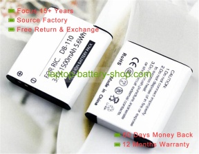 Ricoh DB-110 3.7V 1500mAh replacement batteries