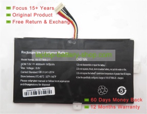 Rtdpart 577866, 577866-2S 7.6V 4600mAh original batteries